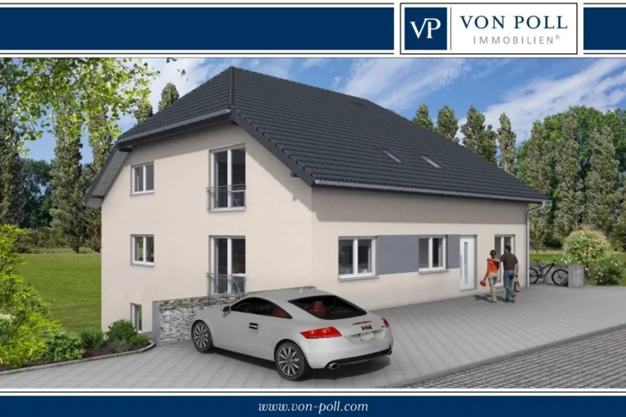 Vorderansicht - Wohnung kaufen in Ötzingen / Sainerholz - Erstbezug - 3 ZKB Dachgeschosswohnung in idyllischer Lage