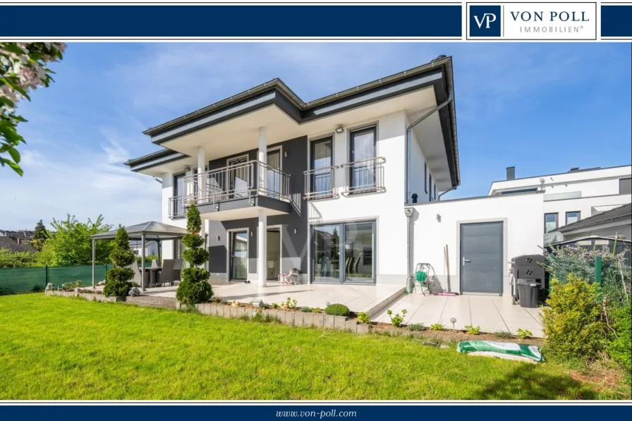 Gartenansicht - Haus kaufen in Mülheim-Kärlich - Gehobenes Einfamilienhaus in exquisiter Lage