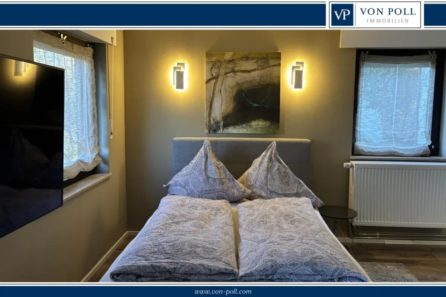 Schlafbereich - Wohnung mieten in Koblenz - Vollmöbliertes Apartment in Hochschulnähe (Pauschalmiete)