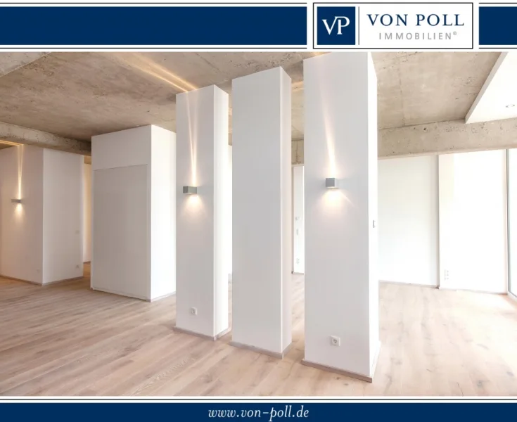 Offener Wohn/Kochbereich - Wohnung mieten in Montabaur - Offen gestaltetes Designer-Loft mit Terrasse inkl. EBK