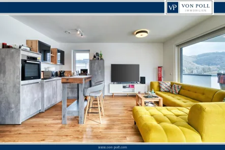 Titelbild - Wohnung mieten in Lahnstein - Exklusive Penthouse-Wohnung mit Einbauküche in zentraler Lage