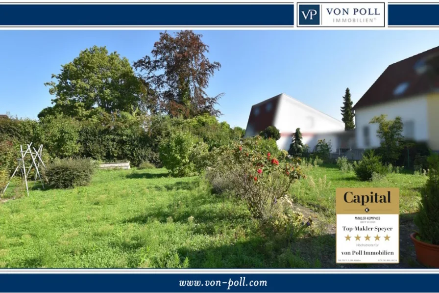 Titelbild Grundstück - Grundstück kaufen in Neuhofen - Baugrundstück in zweiter Baureihe - Vorderhaus optional zu erwerben