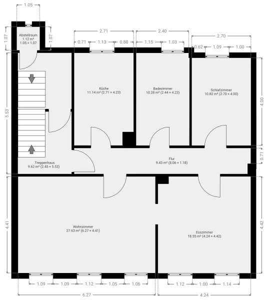 Grundriss 1. Obergeschoss