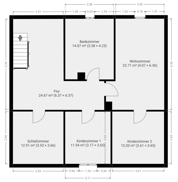 Grundriss Dachgeschoss