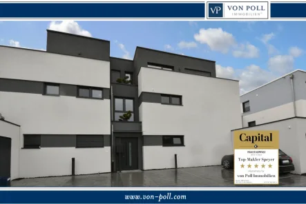 Titelbild - Wohnung kaufen in Sinsheim - moderne Penthouse-Wohnung mit Dachterrasse und Garage zum Erstbezug