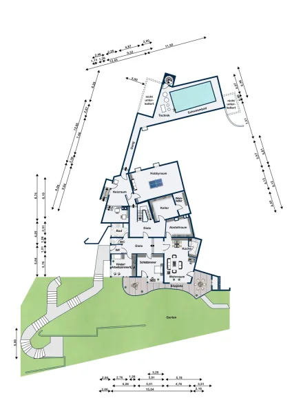 Grundriss Gartengeschoss