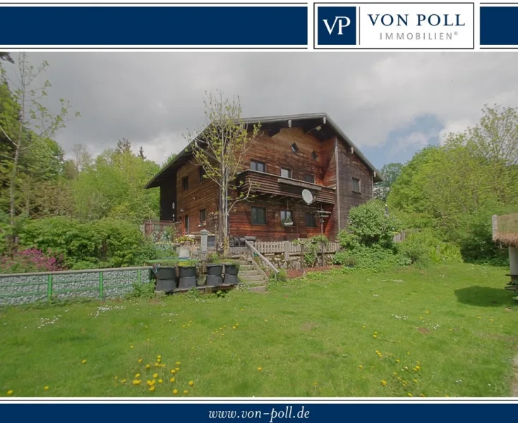  - Haus kaufen in Achslach - Ehemaliges Forstdienstgebäude mit Fernblick, perfekt zur Hundehaltung