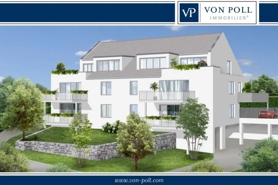 Titelbild - Wohnung kaufen in Hemsbach - Moderne 2,5 Zimmer Penthouse-Wohnung!