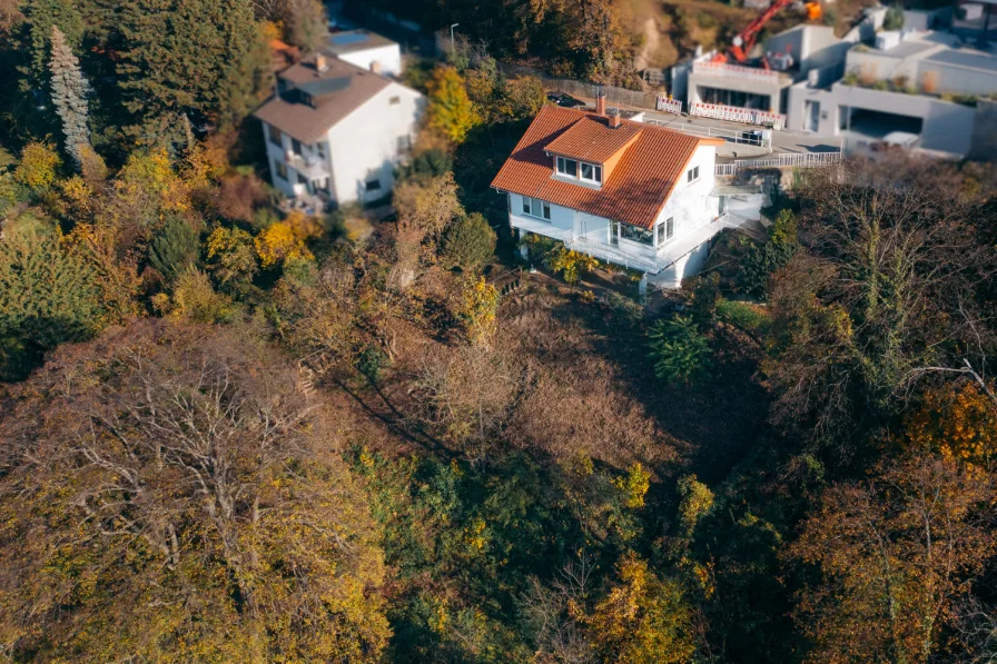 Blick zum Grundstück