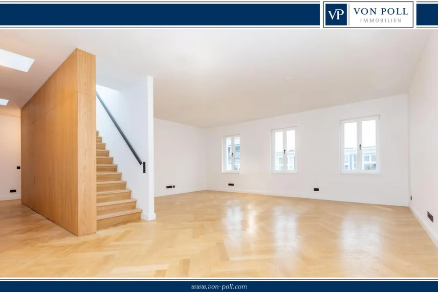 Küche und Essbereich - Wohnung kaufen in Berlin - Luxuriöses Penthouse mit 360-Grad-Dachterrasse und exklusivem Wohnkomfort