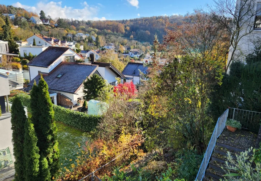 Aussicht vom Wohnzimmer (Herbst)