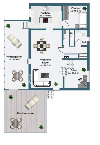 Maisonette-Wohnung 1. OG