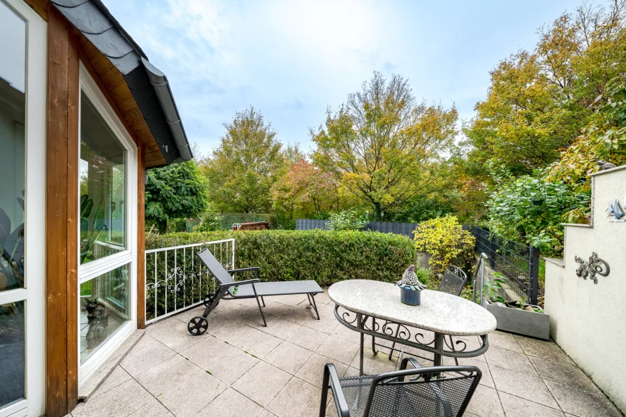 Terrasse mit Blick ins Grüne