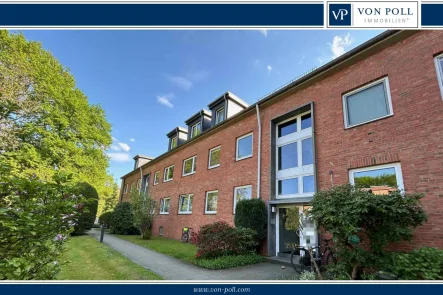 Titelbild - Wohnung kaufen in Hamburg - Helle 3-Zimmer-Wohnung mit Balkon und Blick ins Grüne in bester Lage