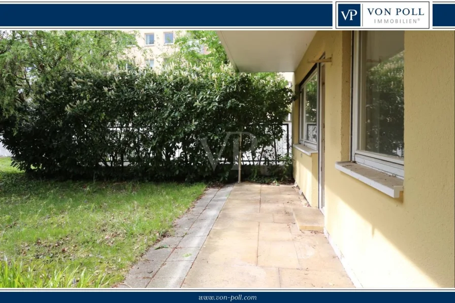 Titelbild - Wohnung kaufen in München - Renovierungsbedürftige Wohnung in zentraler Lage mit großem Gartenanteil * Oberföhring *