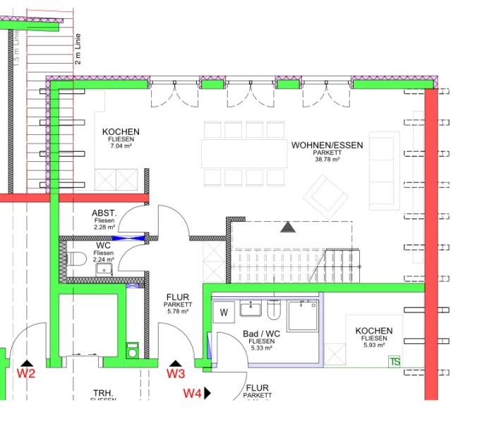 Wohnung 3 - Grundriss