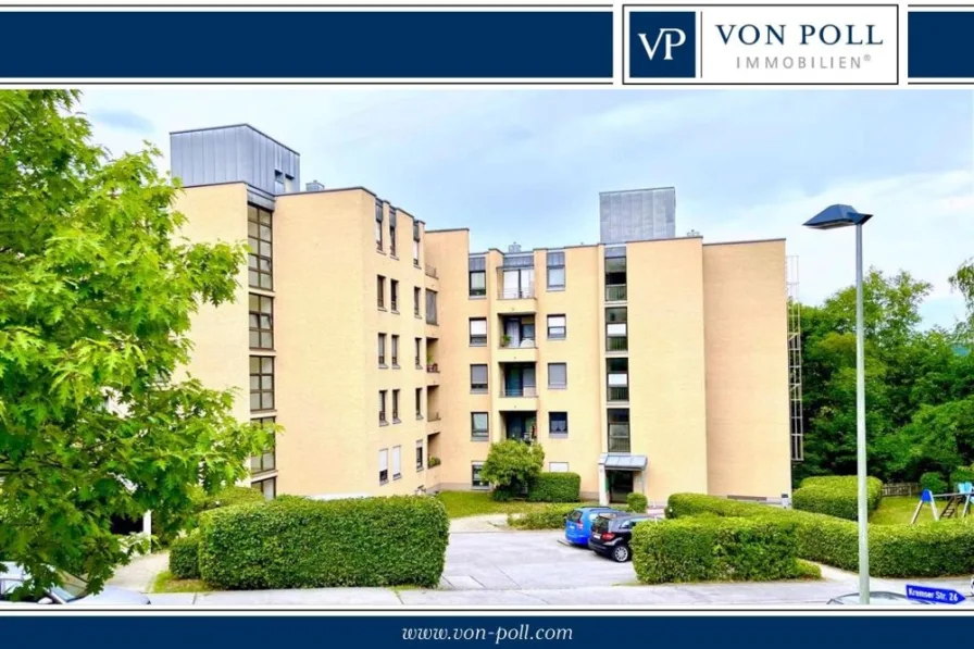 Kremser Straße - Wohnung kaufen in Passau - Schöne 2,5 Zi.-Whg. mit 2 Balkonen, EBK und KFZ-Stellplatz