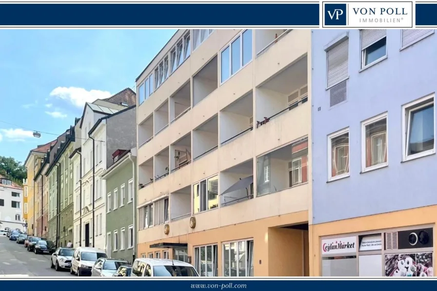  - Wohnung kaufen in Passau - Zentrale Topunilage.Charmante und ruhige Stadtwohnung mit EBK/Stellplatz