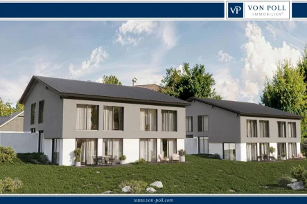  - Haus kaufen in Passau / Grubweg - Neubauprojekt: Vier moderne Doppelhaushälften mit 184m² Wfl., Wärme-Pumpe, schönem Garten, PV mögl.