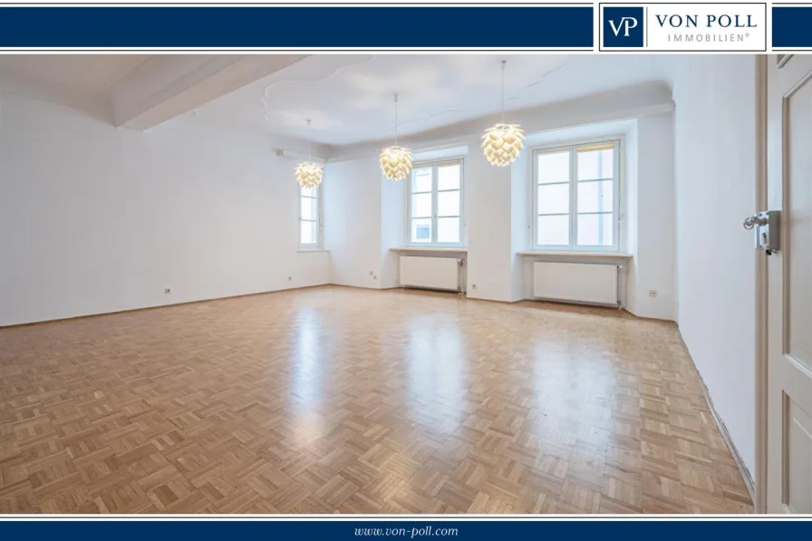  - Wohnung kaufen in Passau - Zw. Donau und Residenzplatz: Klassisch-schöne, renovierte Altbauwhg. im Schiffmeisterhaus