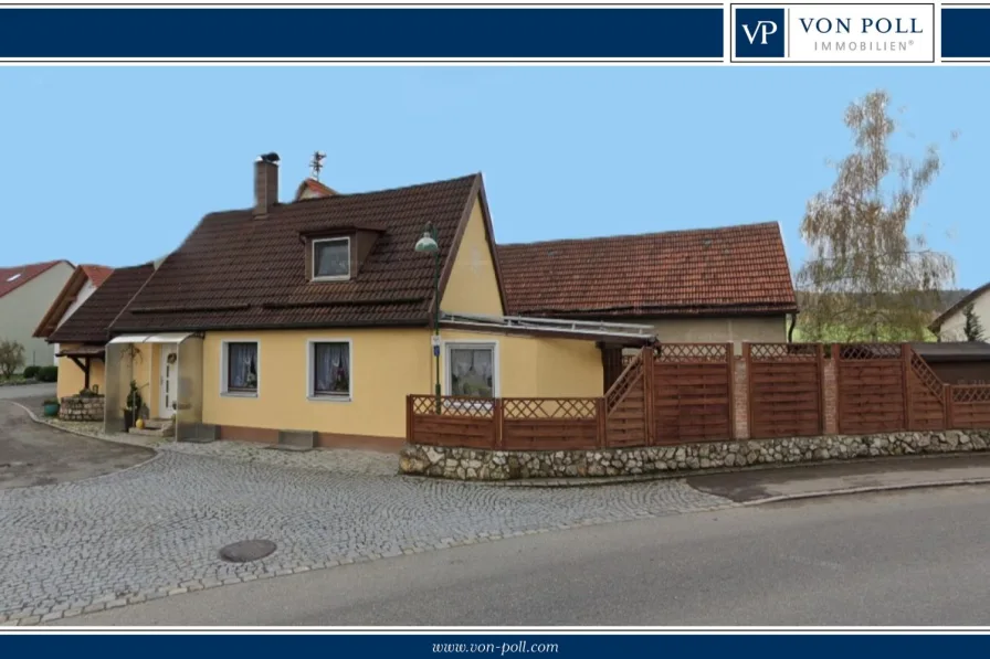 Titelbild mit Rahmen  - Haus kaufen in Steinheim am Albuch / Sontheim im Stubental - Gemütliches Haus mit Garage, Garten und Wintergarten in ruhiger Lage