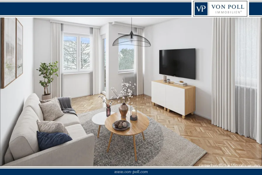 Titelbild_Visualisierung - Wohnung kaufen in Marbach am Neckar - Gemütliche 2,5-Zimmer-Wohnung mit Aufzug, Tiefgarage und zwei Balkonen