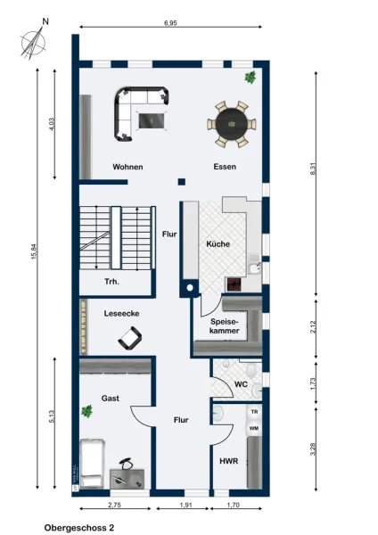 Grundriss 2. Obergeschoss