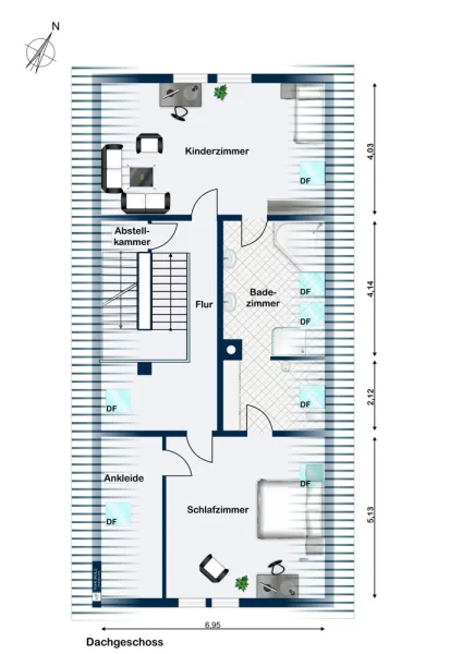 Grundriss Dachgeschoss