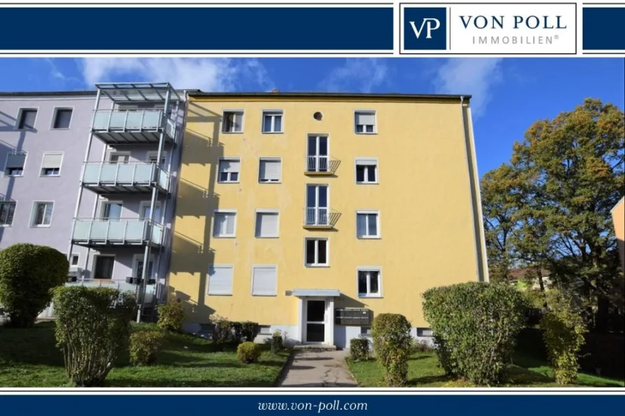 Hauseingang Südseite - Wohnung kaufen in Ansbach - Gelegenheit! Vermietete 2-Zimmer-Wohnung in Ansbach für Kapitalanleger