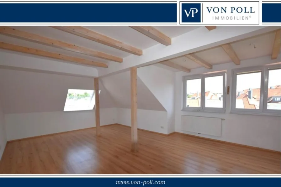 Titelbild - Wohnung kaufen in Ansbach - Wohnen mit Blick über Ansbach! Attraktive 3-Zimmer-Wohnung mit Garage!