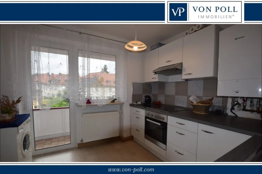 Titelbild - Wohnung kaufen in Ansbach - Kapitalanleger aufgepasst! Vermietete  2-Zimmer-Wohnung mit Balkon und Garage