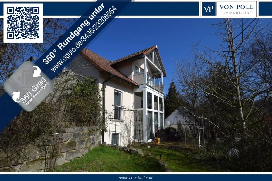  - Haus kaufen in Colmberg - Genießen Sie die Aussicht! Einfamilienhaus in Colmberg mit Burgblick