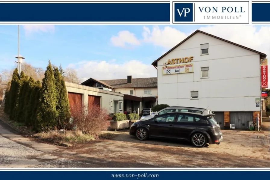  - Haus kaufen in Wörnitz / Mittelstetten - Top Lage, viel Fläche und enormes Potenzial - Pension, Gasthof, Tankstelle und 90 LKW Stellplätze!