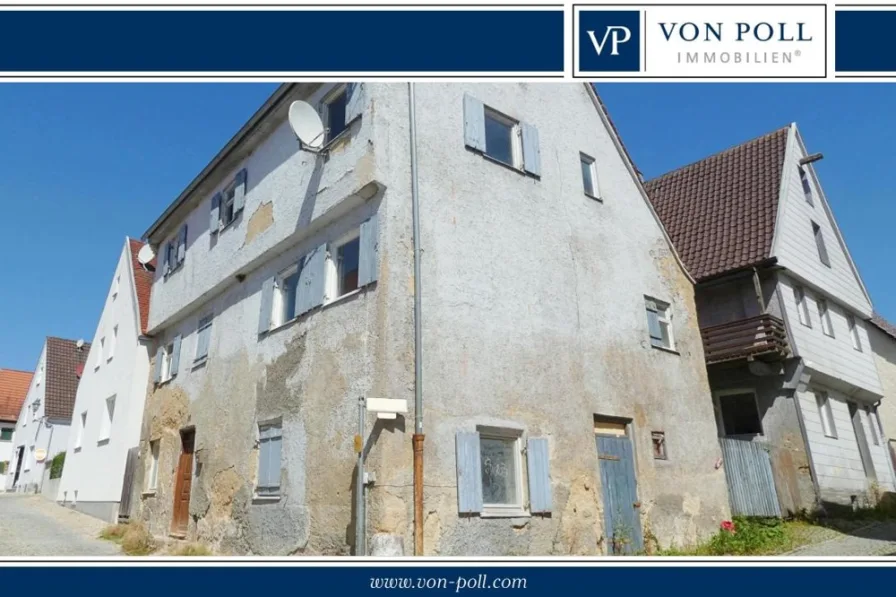  - Haus kaufen in Lauingen (Donau) - Interessantes Doppelpack: 2 denkmalgeschützte Bürgerhäuser in Lauinger Altstadt