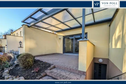 VON POLL IMMOBILIEN - Haus mieten in Cottbus - Hochwertig saniertes Reihenendhaus mit Terrasse, Garten und Garage in Ströbitz