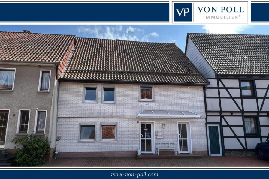  - Haus kaufen in Hattorf am Harz - Doppelhaushälfte mit ca. 200 m²  Wohnfläche & 700 m²  Grundstück im Zentrum von Hattorf