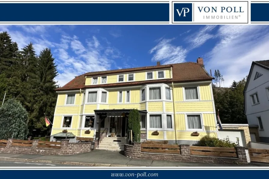 Aussenansicht - Gastgewerbe/Hotel kaufen in Wildemann - Attraktive Pension in naturnaher Lage in Wildemann am Kurpark