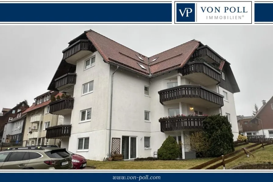 Außenansicht - Wohnung kaufen in Braunlage - Zentral gelegene 3-Zimmer-Wohnung mit ca. 75,42 m² und Balkon