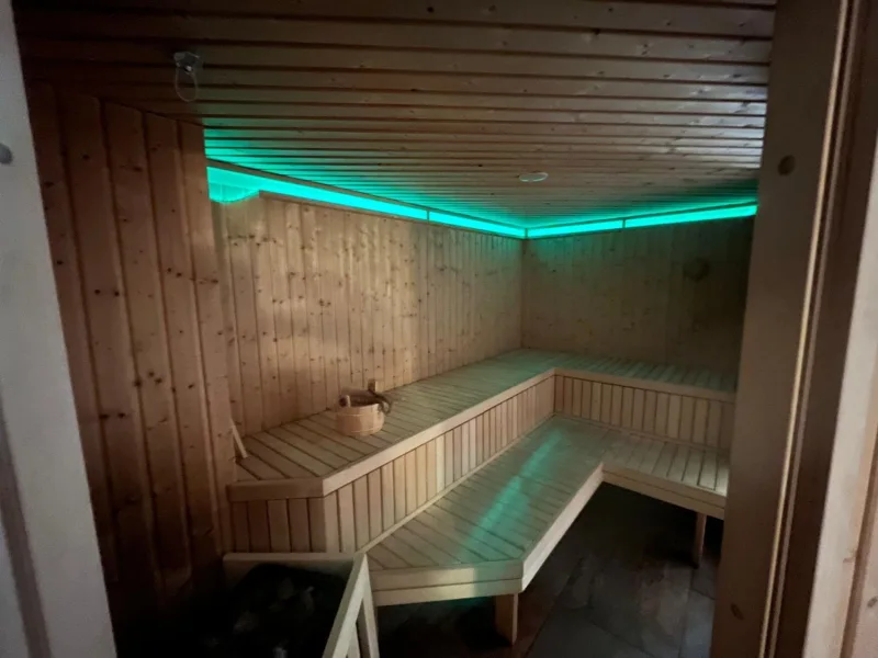 Sauna im Untergeschoss