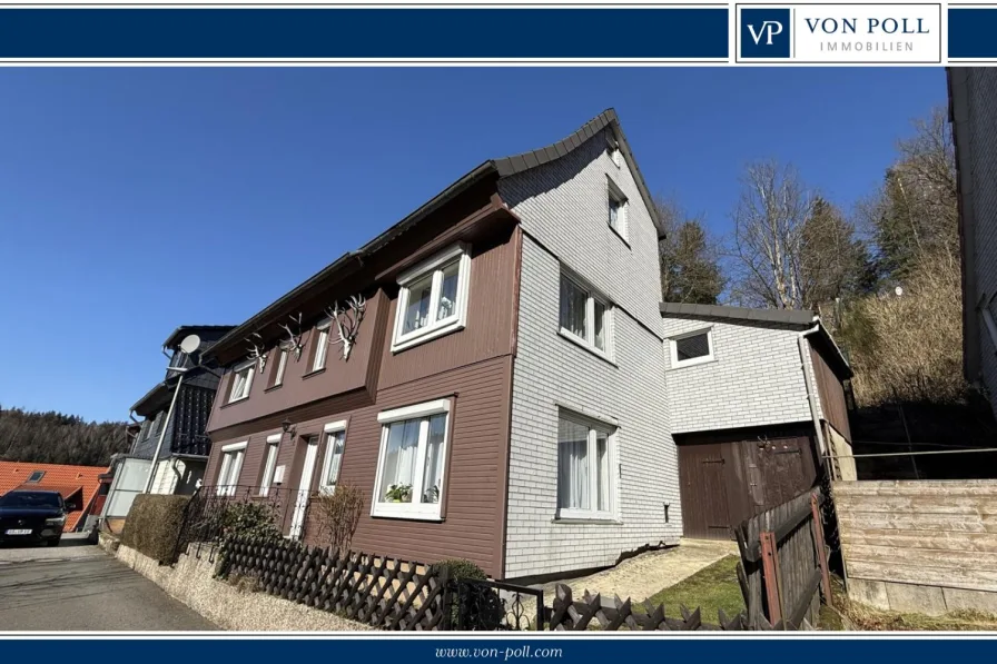 9519c480-b344-4e4e-a466-e636ee4d0fc8 (1) - Haus kaufen in Langelsheim / Lautenthal - Kleines Einfamilienhaus mit  ca. 115 m² Wohnfläche und 540 m² Grundstück am Hang