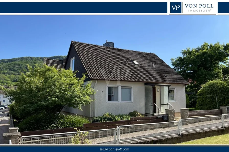 Titelbild_Hausansicht-Eingang - Haus kaufen in Coppenbrügge - Einfamilienhaus mit Potential in schöner Wohnlage Coppenbrügge