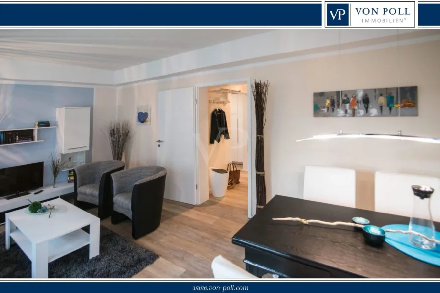 Titel_WHG_rechts_Ferienwohnung_Wohnzimmer_V - Wohnung kaufen in Bad Pyrmont - Moderne, vielseitige Wohnung mit Erholungswert und überdachter Terrasse, zentral in Bad Pyrmont