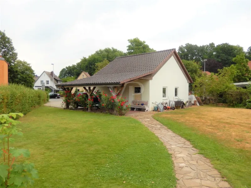 Blick auf die Garage