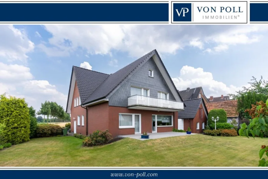 Titelbild - Haus kaufen in Rheda-Wiedenbrück - Mehrgenerationen machbar|8 Zimmer|Terrasse|2 Balkone|Stellplätze|Dachboden ausbaubar