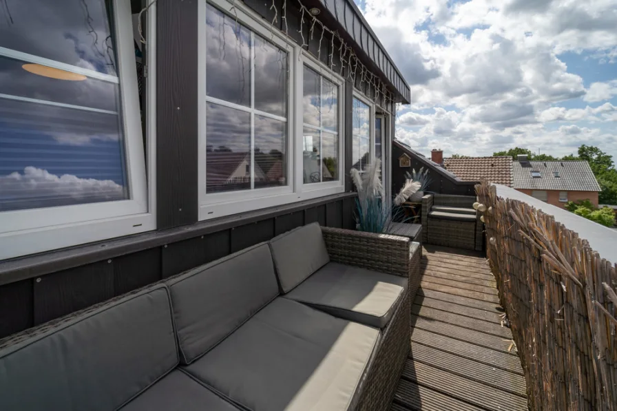 Balkon, kleine Dachterrasse