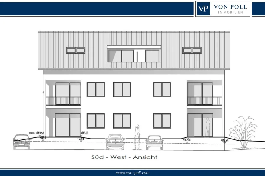 Titelbild - Wohnung kaufen in Steinhagen - PROVISIONSFREI | Neubau Obergeschosswohnung | KfW 40 QNG-Siegel | ca. 67,5 m² | Gartenanteil