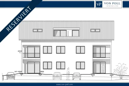 Titelbild - Wohnung kaufen in Steinhagen - PROVISIONSFREI | Neubau Dachgeschosswohnung | KfW 40 QNG-Siegel | ca. 45,3 m² | Gartenanteil