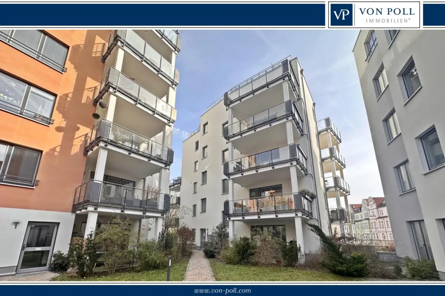 www.von-poll.com/de/immobilienmakler/weimar - Wohnung kaufen in Jena - Moderne Terrassenwohnung mit Garten und Tiefgaragenstellplatz in Jena
