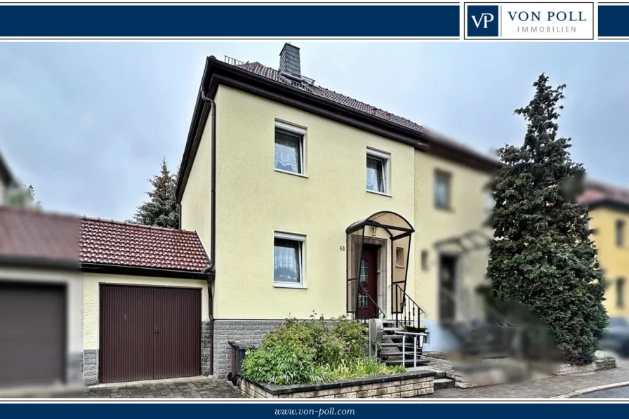 www.von-poll.com/de/immobilienmakler/weimar - Haus kaufen in Weimar - Gepflegte Doppelhaushälfte in der Nordvorstadt