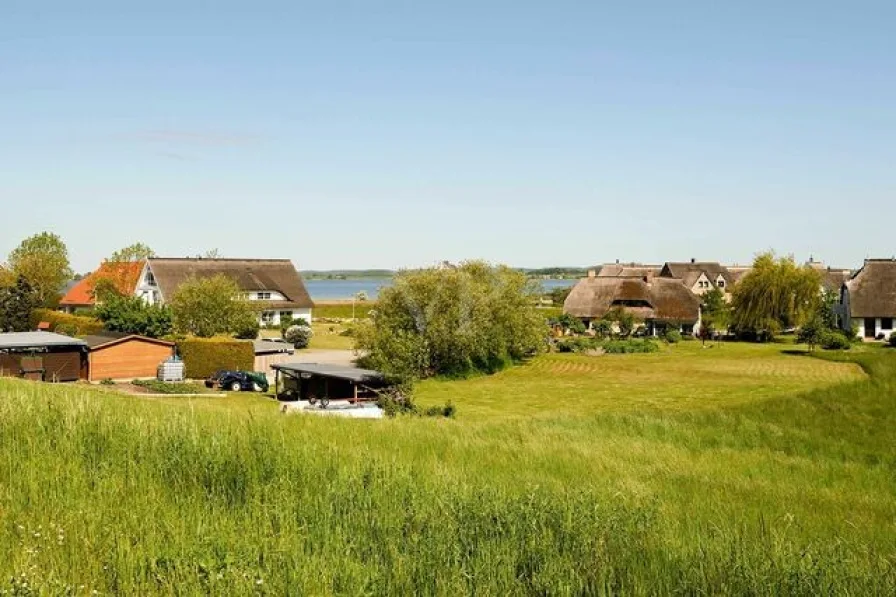 Blick auf Bodden